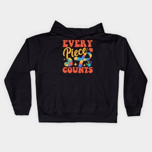 Every piece counts autism awareness day Kids Hoodie